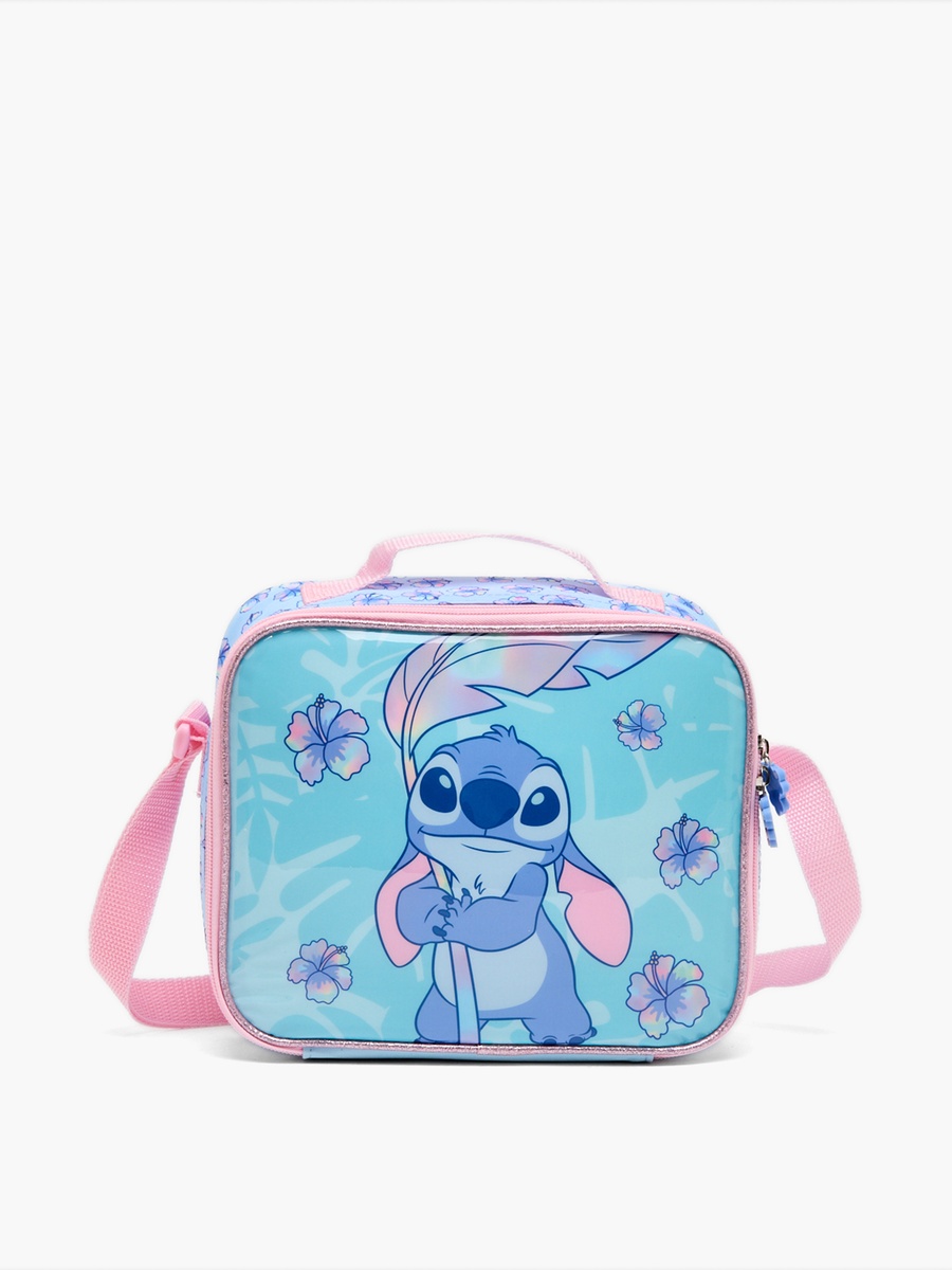 Stitch Print 5-Piece School Trolley Bag Set with Lunch Bag - 16 inches