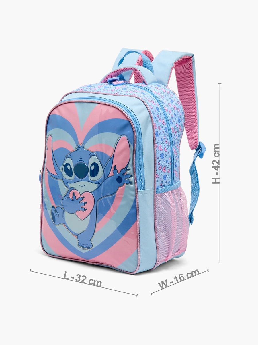 Stitch 5-Piece School Backpack Set with Lunch Bag - 16 inches
