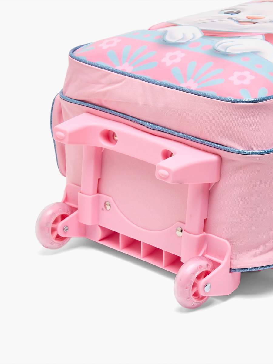 Marie Print 5-Piece School Trolley Bag Set with Lunch Bag - 16 inches
