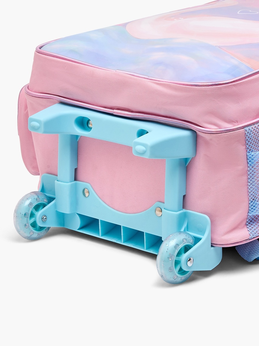 Swan Print 5-Piece School Trolley Bag Set with Lunch Bag - 16 inches