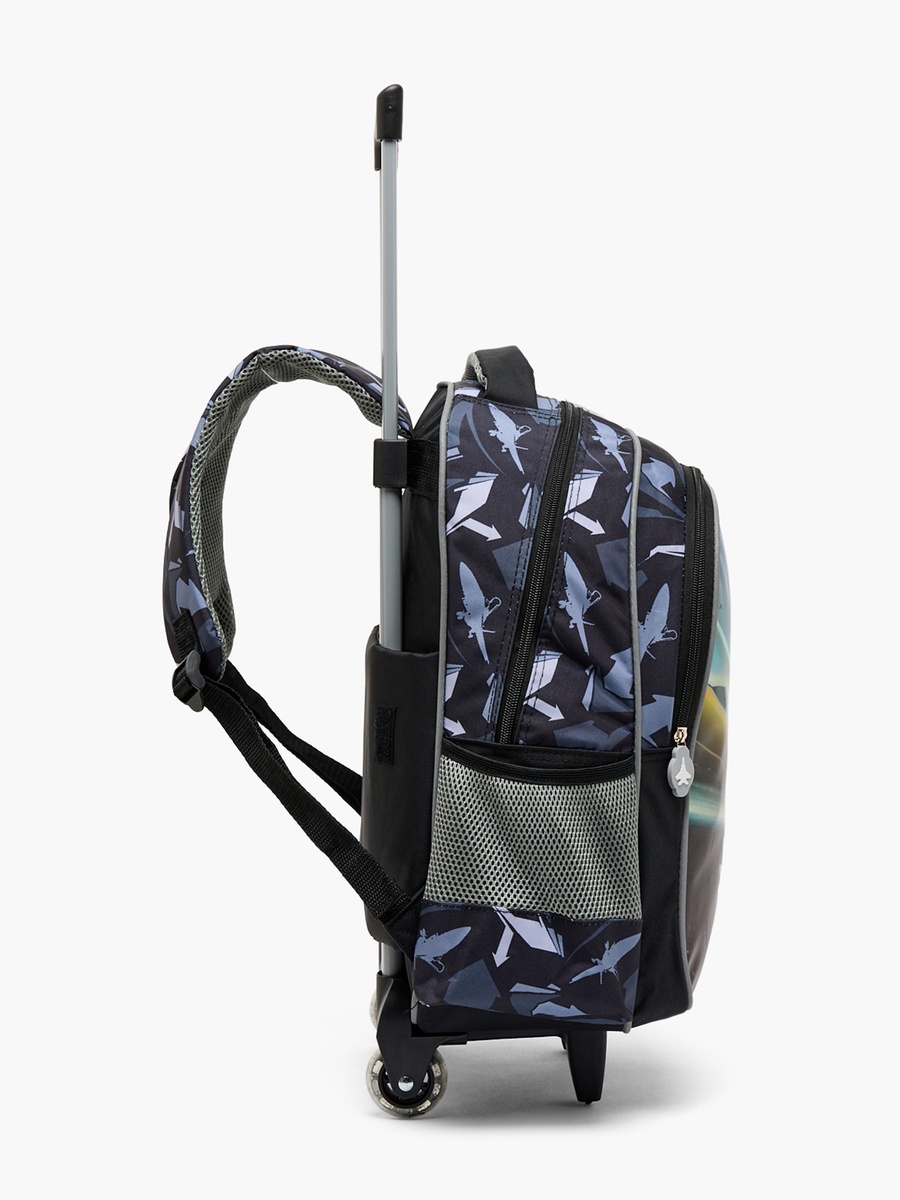 Printed 5-Piece School Bag Set with Lunch Box and Bottle - 16 inches
