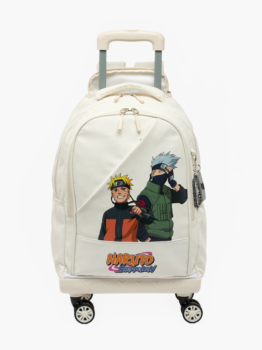 Naruto Shippuden Print Trolley Bag Retractable Handle - 18 inches