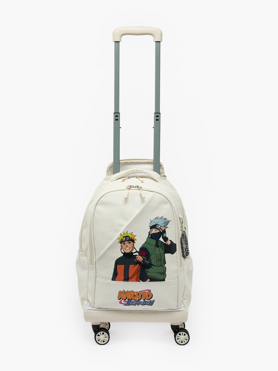 Naruto Shippuden Print Trolley Bag Retractable Handle - 18 inches