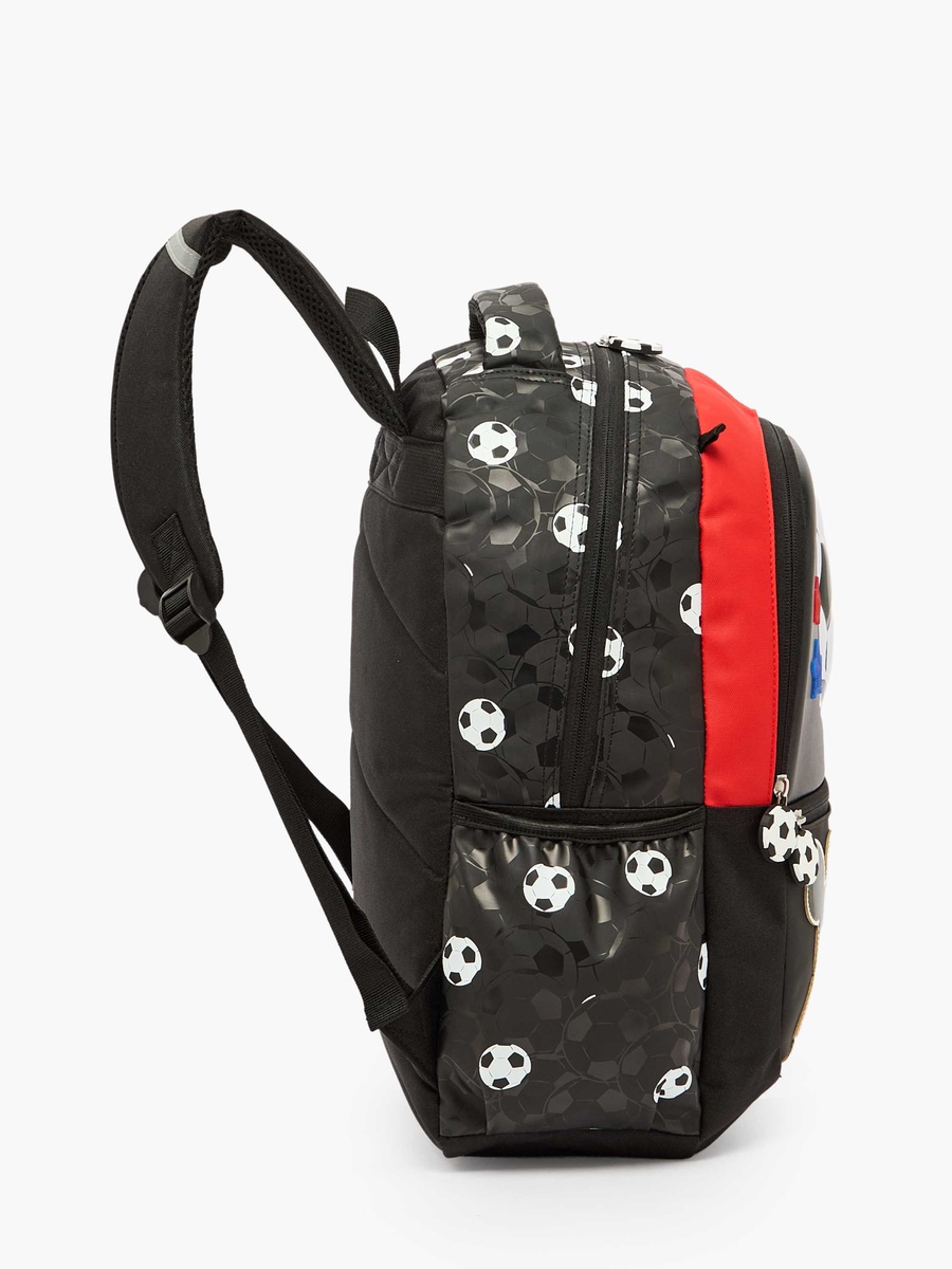 Mickey Mouse Print Backpack with Adjustable Shoulder Straps - 16 inches