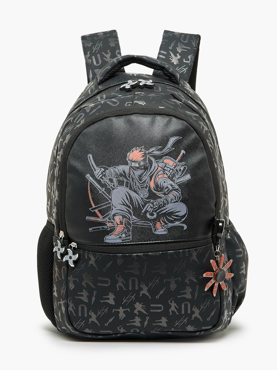 Ninja Print Backpack with Padded Straps - 16 inches