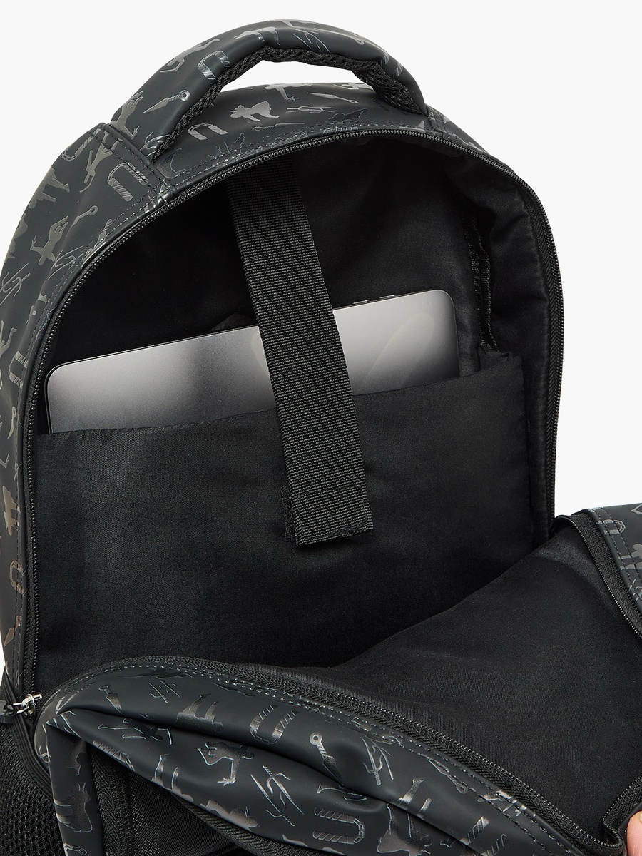 Ninja Print Backpack with Padded Straps - 16 inches