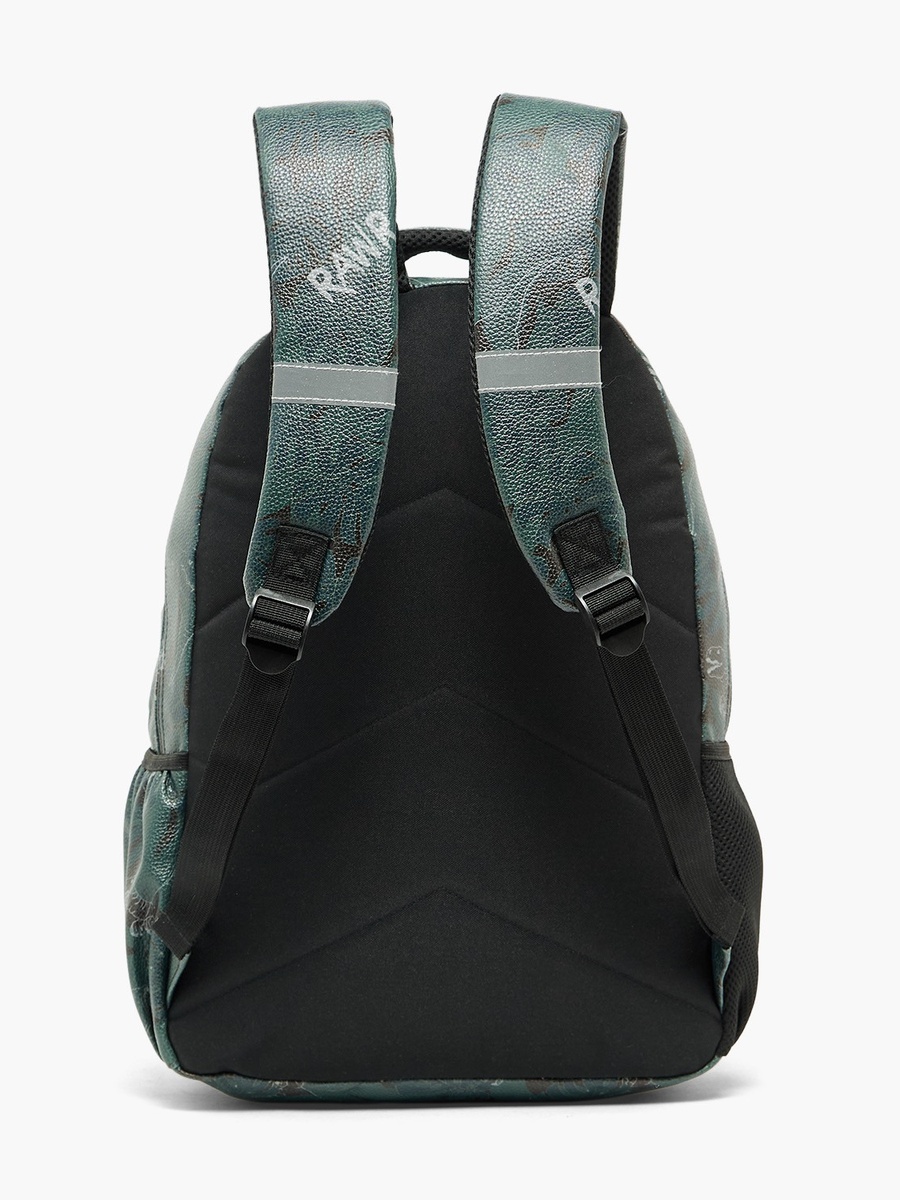 Dinosaur Print Backpack with Padded Straps - 16 inches