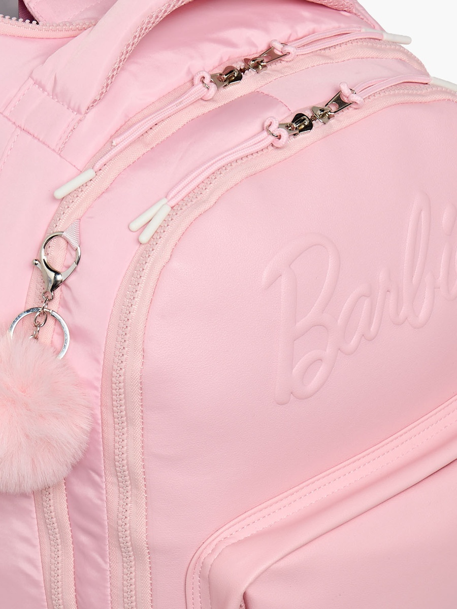 Barbie Embossed Trolley Bag Retractable Handle - 18 inches