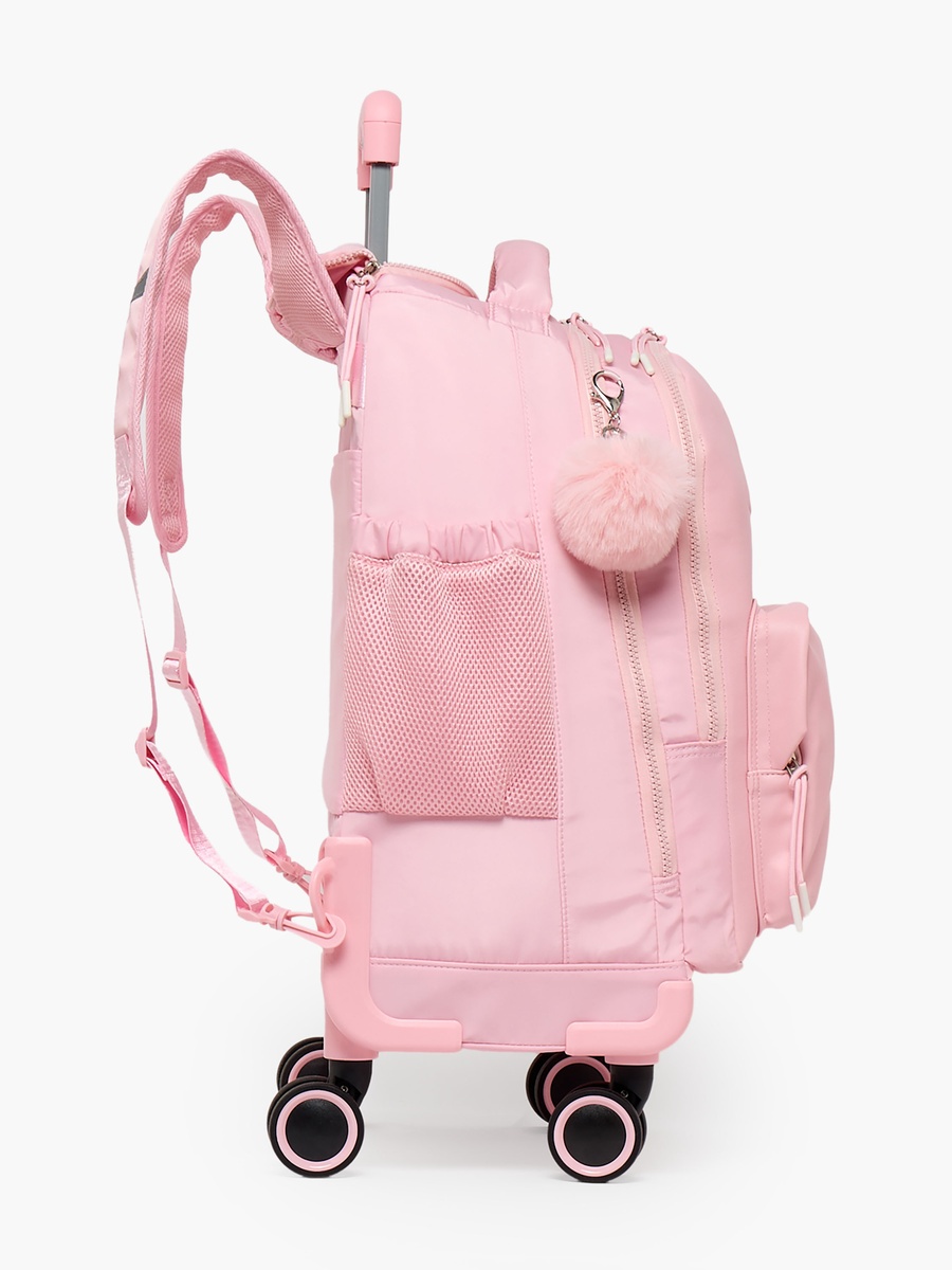 Barbie Embossed Trolley Bag Retractable Handle - 18 inches
