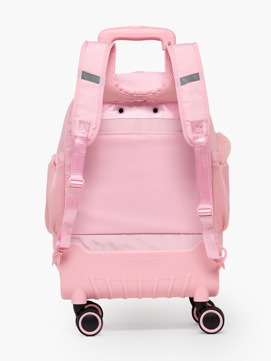 Barbie Embossed Trolley Bag Retractable Handle - 18 inches