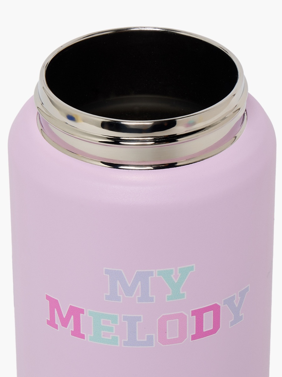 My Melody Print Stainless Steel Water Bottle with Flip Spout and Handle