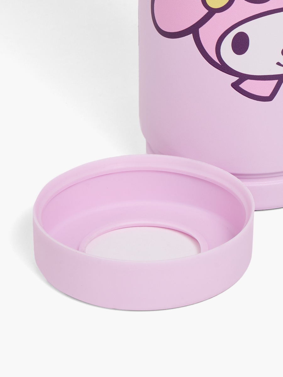 My Melody Print Stainless Steel Water Bottle with Flip Spout and Handle