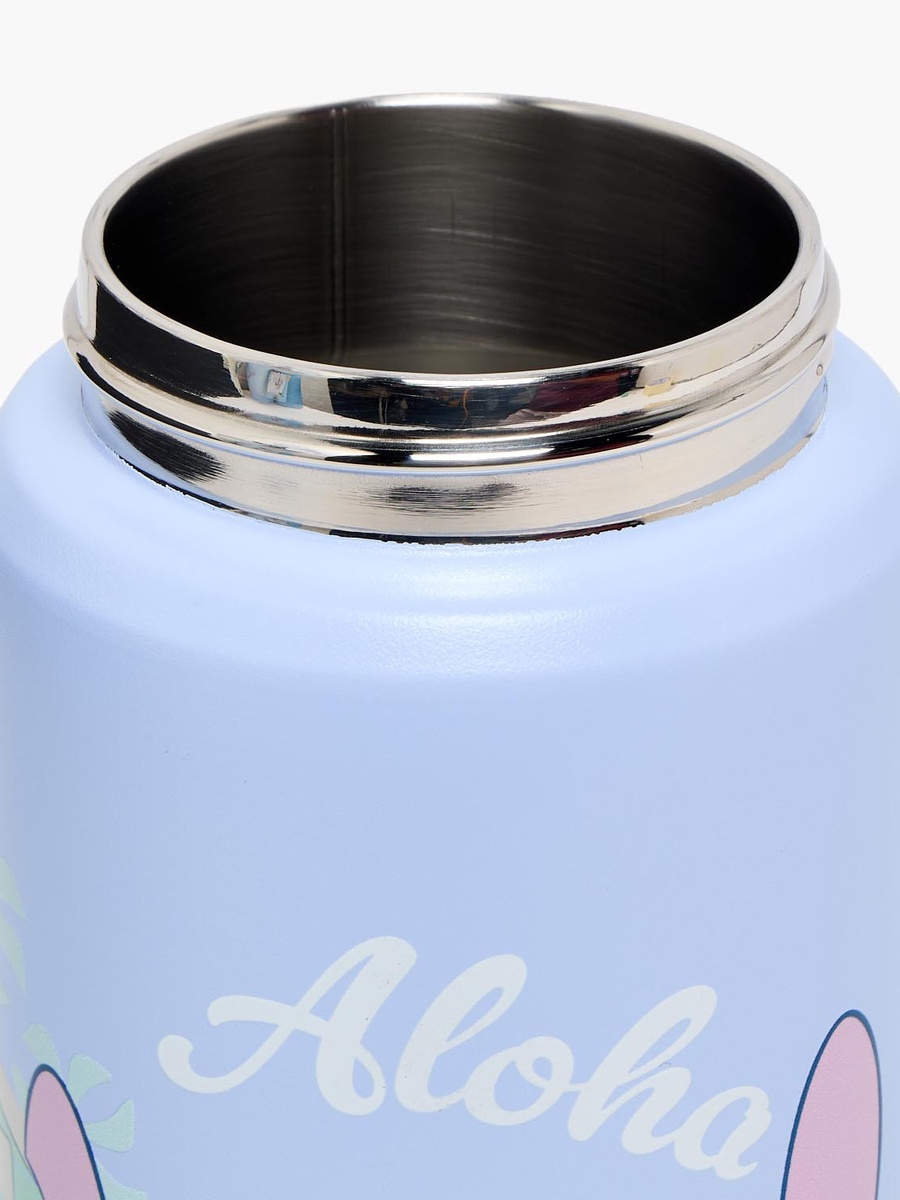 Stitch Print Stainless Steel Water Bottle with Flip Spout and Handle