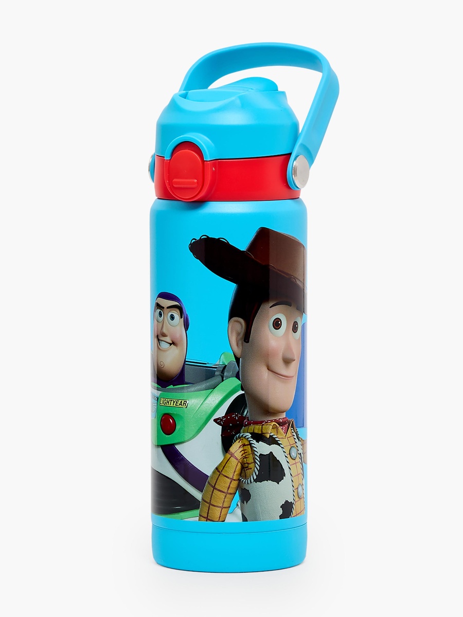 Toy Story Print Stainless Steel Water Bottle with Flip Spout and Handle