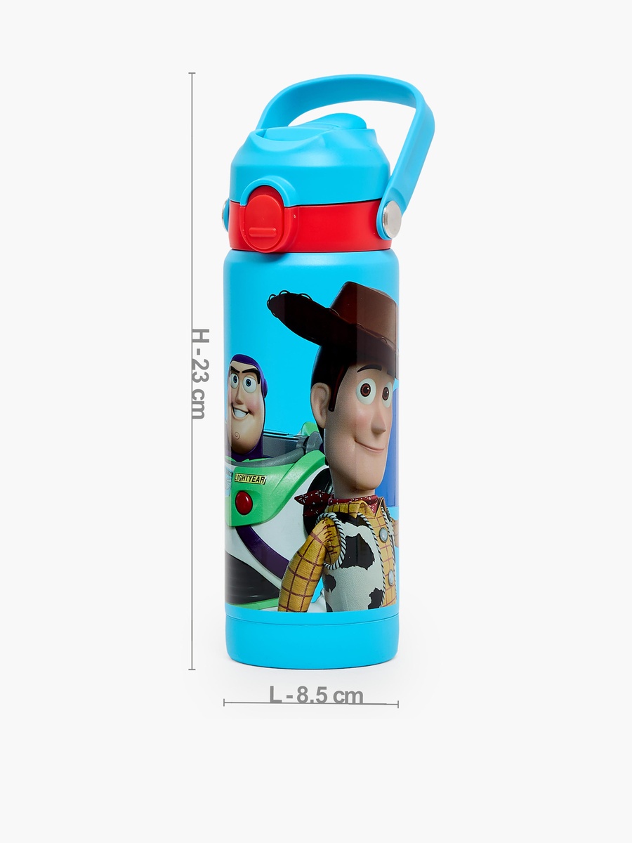 Toy Story Print Stainless Steel Water Bottle with Flip Spout and Handle