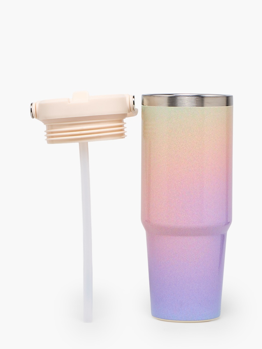Ombre Stainless Steel Tumbler with Straw