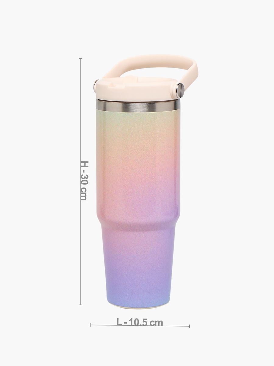 Ombre Stainless Steel Tumbler with Straw