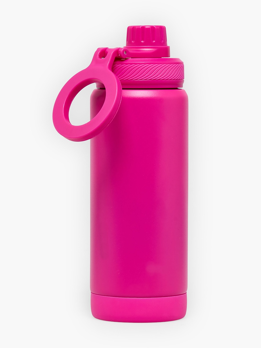 Solid Stainless Steel Water Bottle with Carry Loop