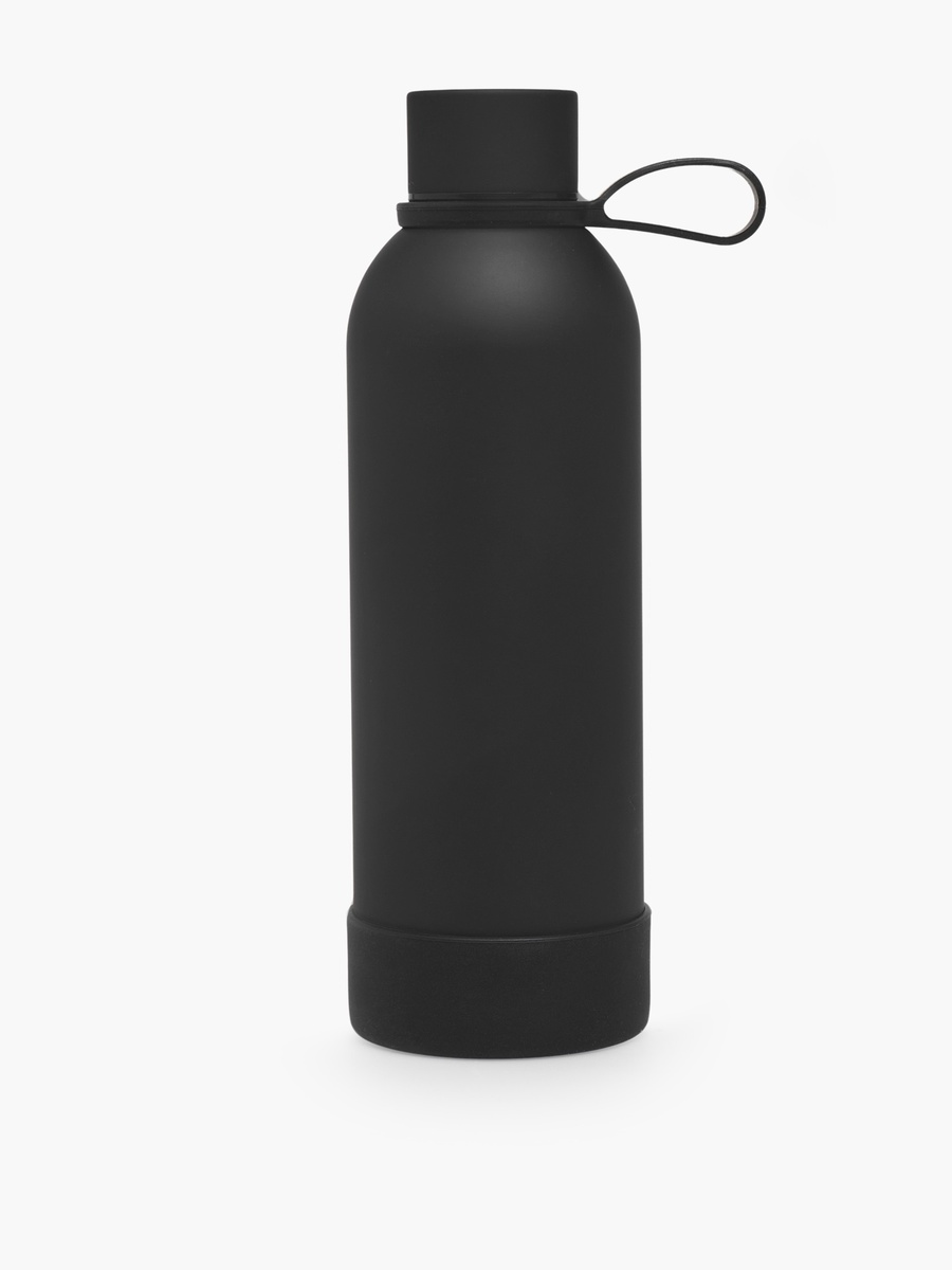 Solid Stainless Steel Water Bottle with Carry Loop