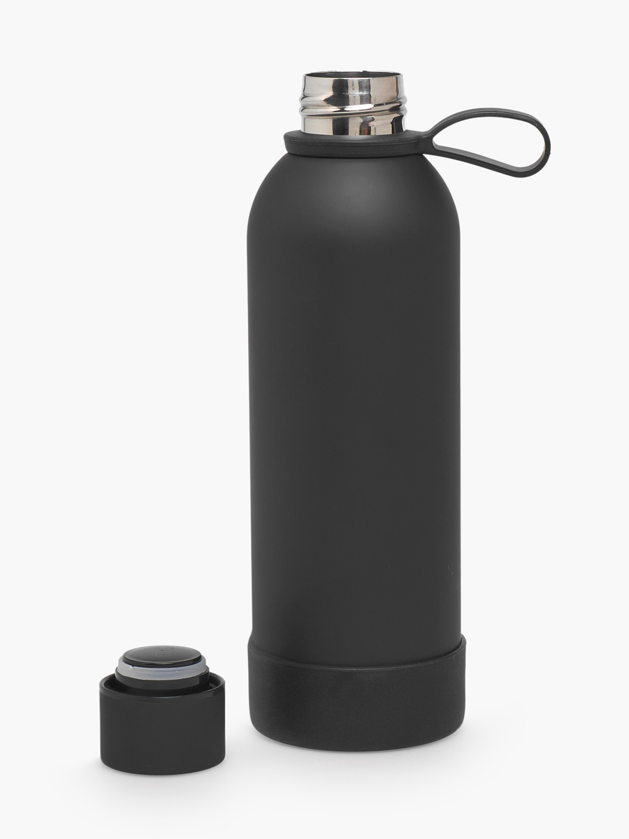 Solid Stainless Steel Water Bottle with Carry Loop