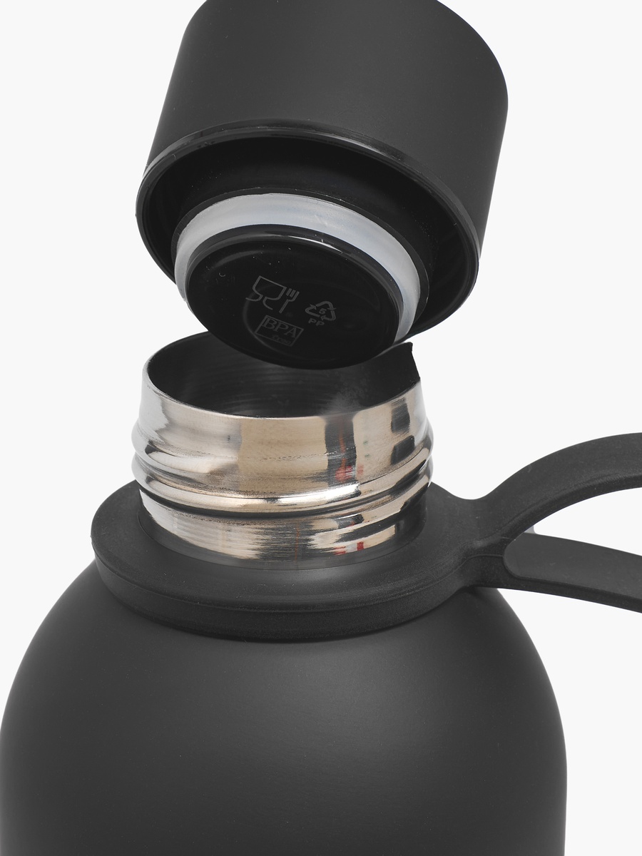Solid Stainless Steel Water Bottle with Carry Loop