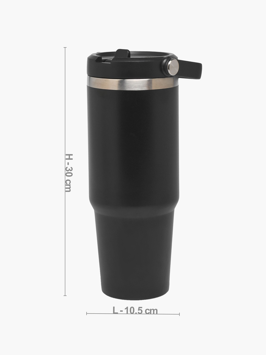 Solid Stainless Steel Tumbler with Straw