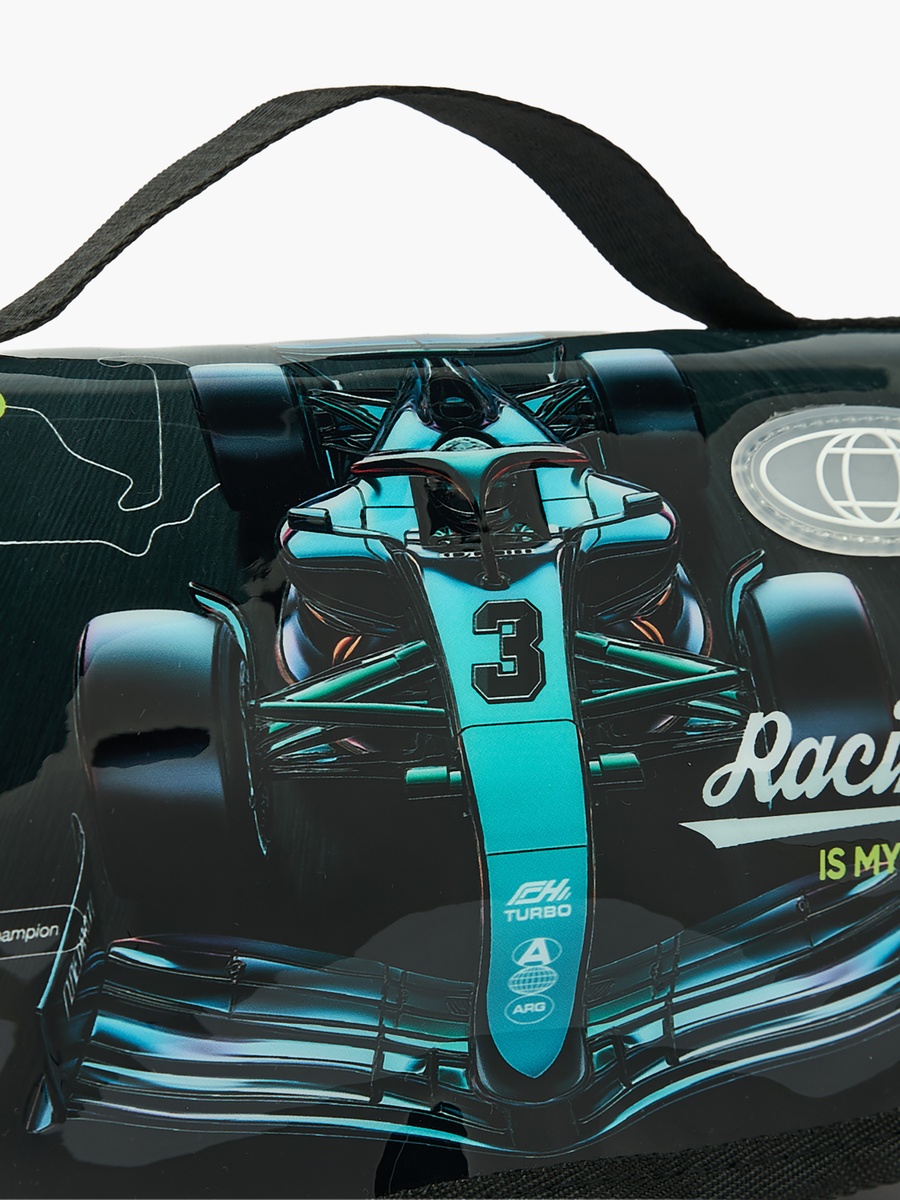 Racing Car Print Pencil Pouch with Top Handle