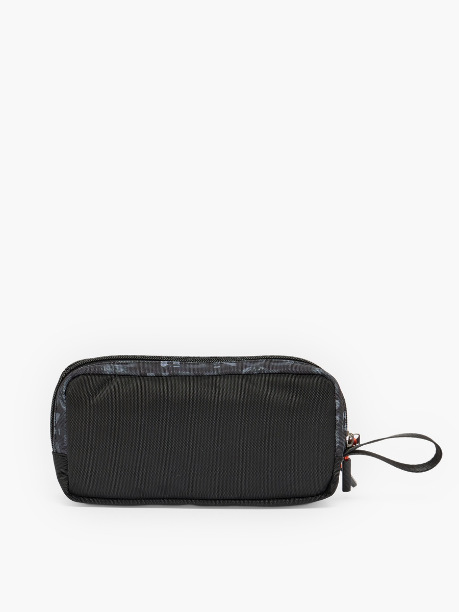 One Piece Print Pencil Pouch with 2 Compartments