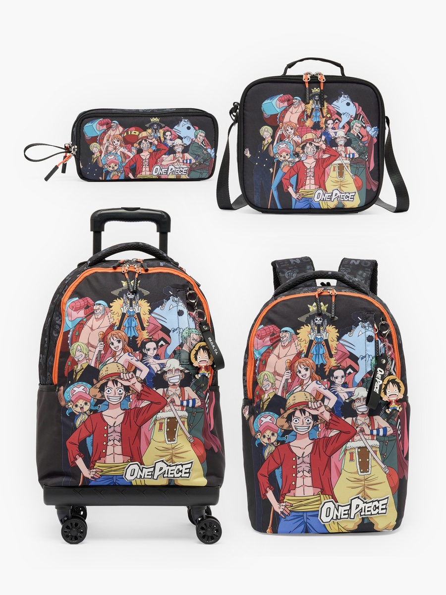 One Piece Print Pencil Pouch with 2 Compartments