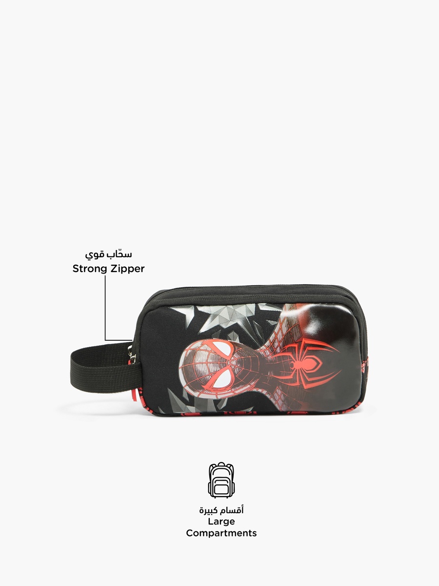 مقلمة بطبعة سبايدرمان مع قسمين
