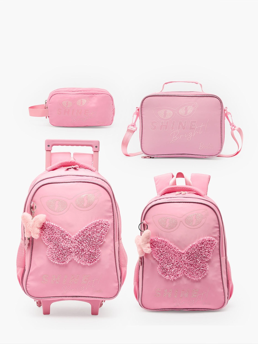 Barbie Print Pencil Pouch with 2 Compartments