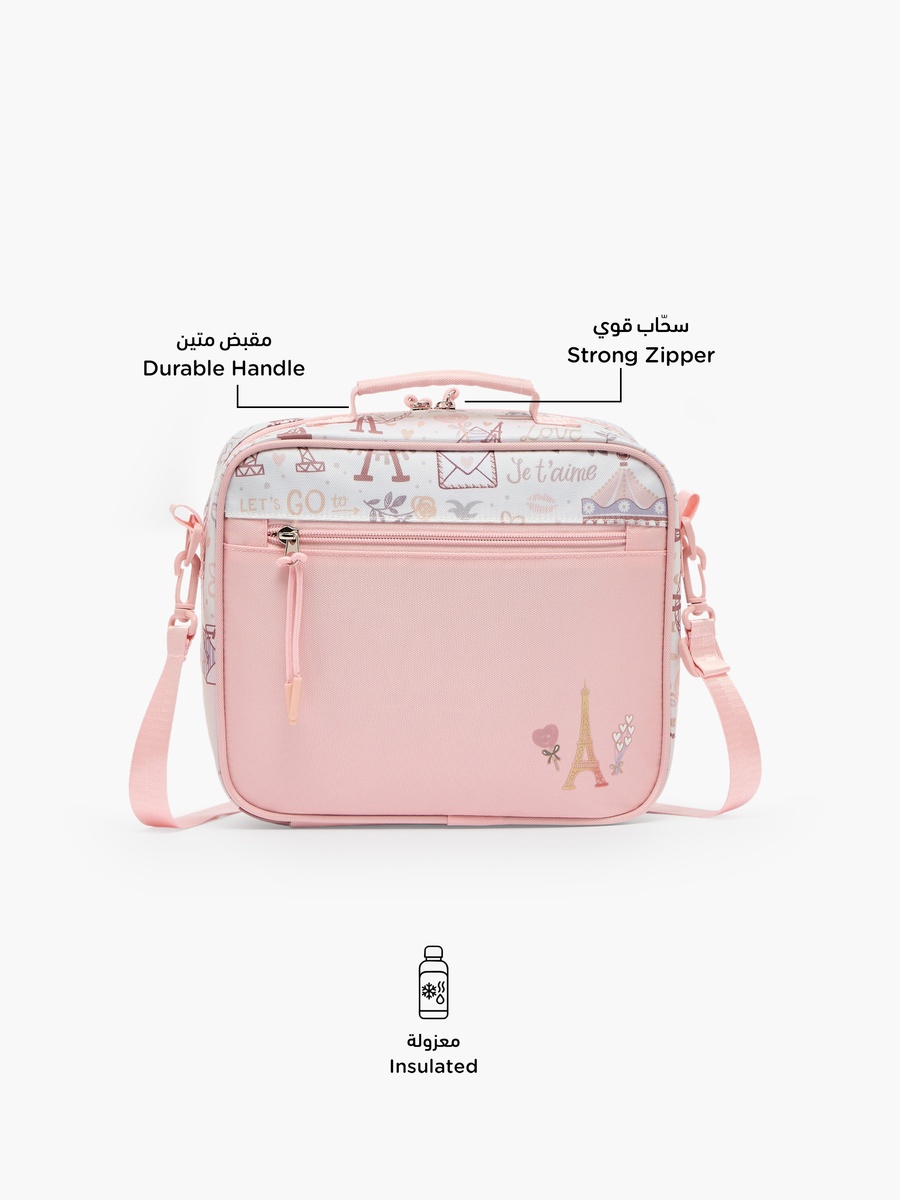 Paris Print Lunch Bag with Insulation