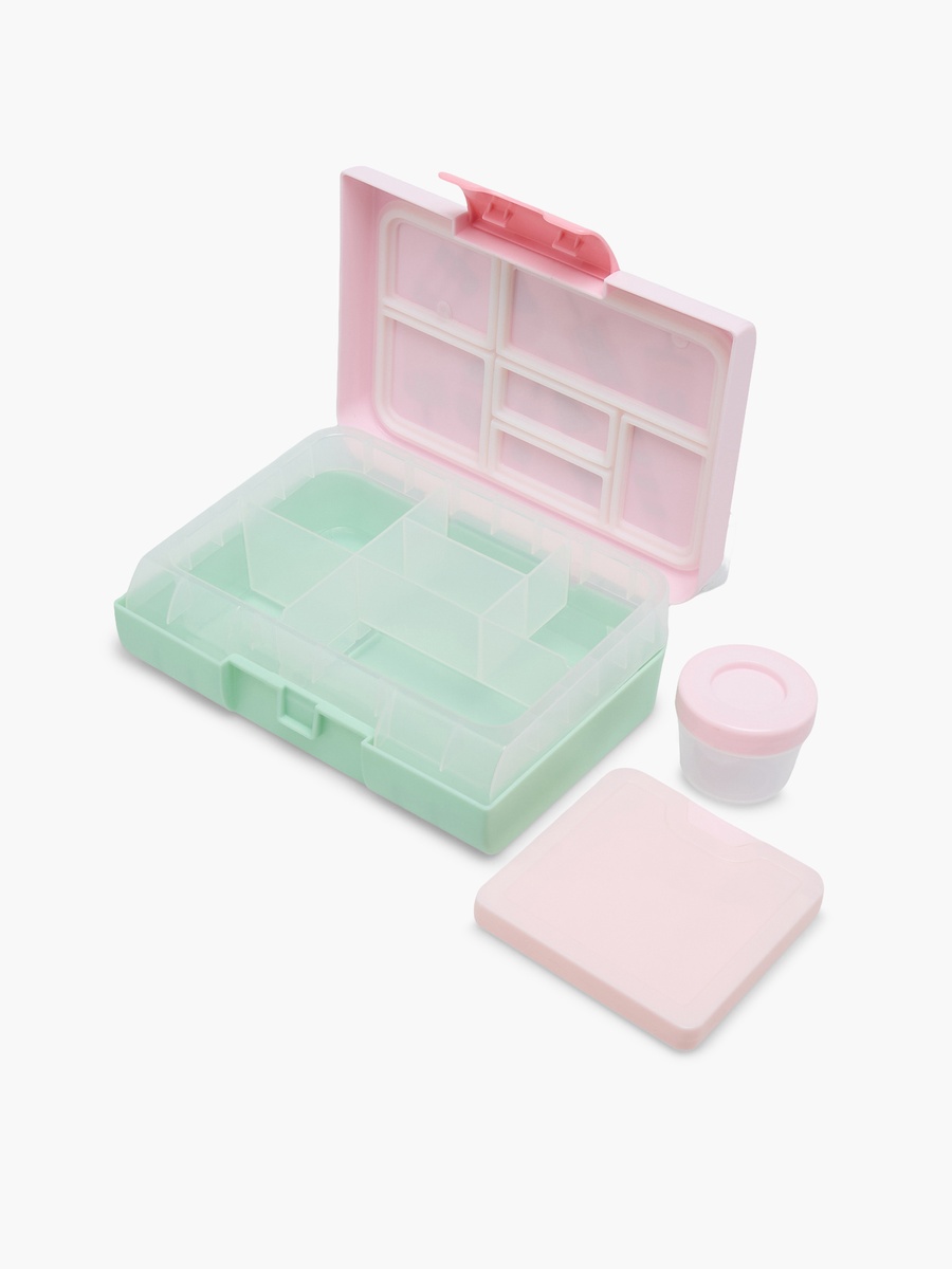 Ice Cream Print Bento Lunch Box with Clip Lock Closure