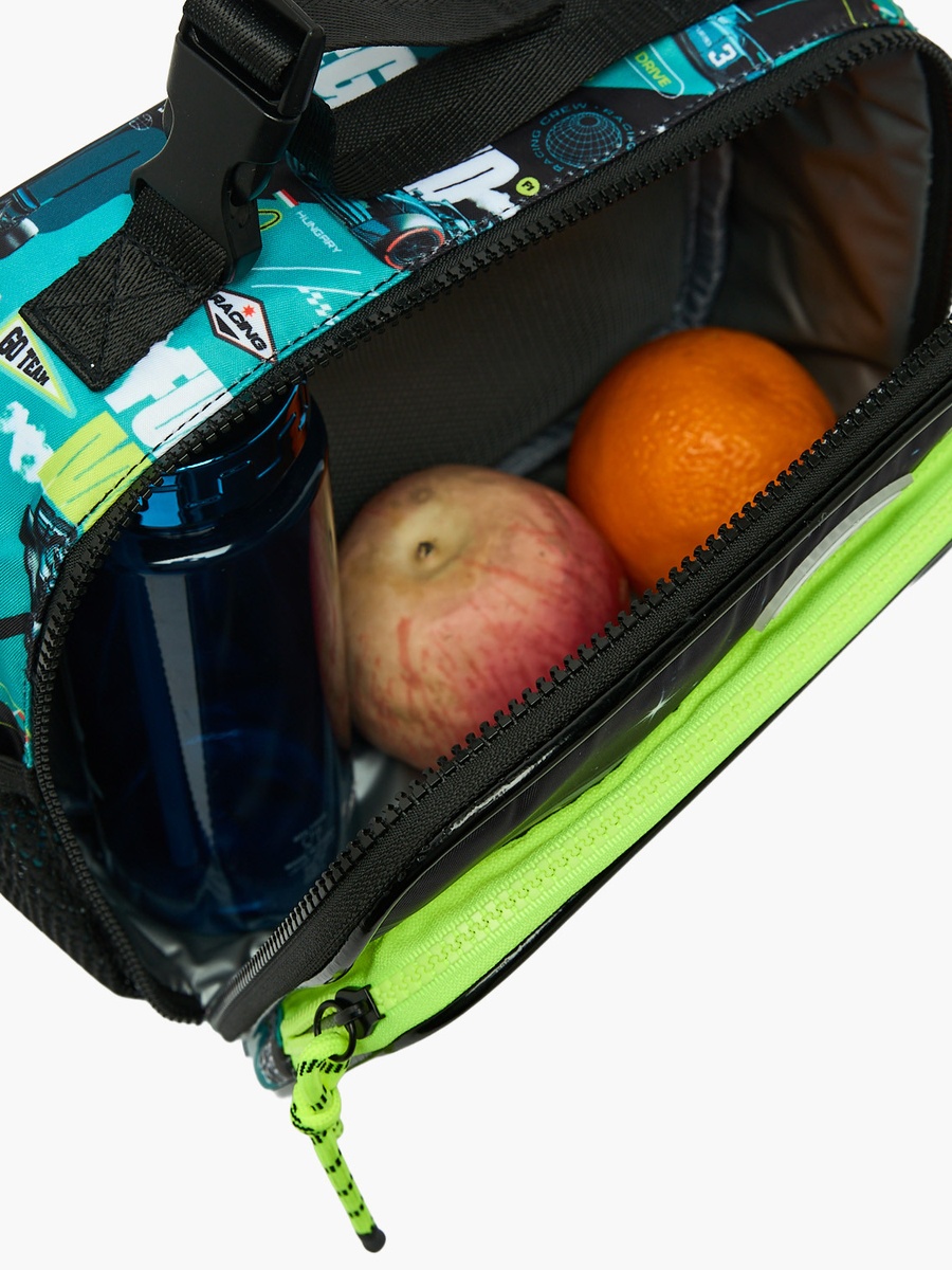 Racing Car Print Lunch Bag with Insulation