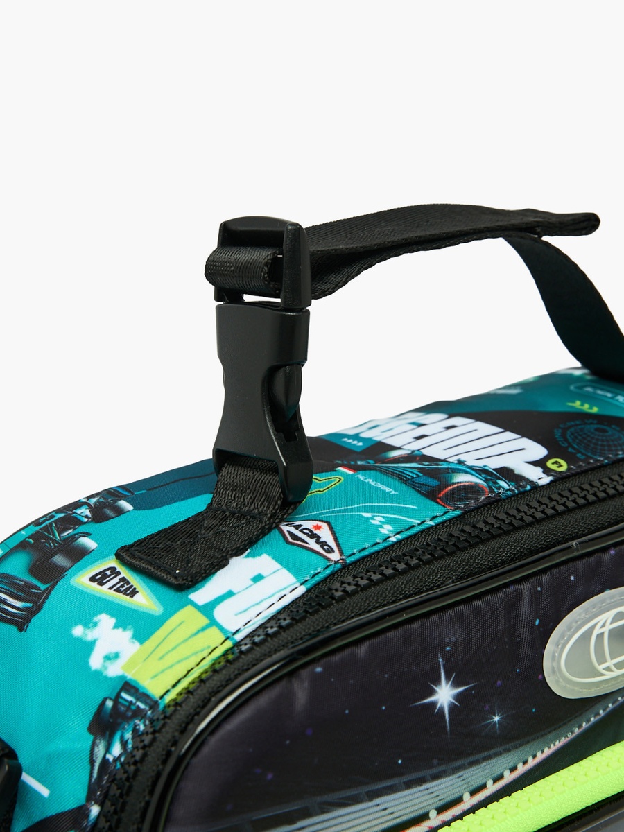 Racing Car Print Lunch Bag with Insulation
