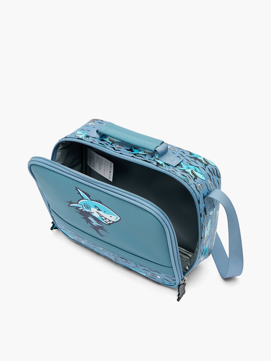 Shark Print Lunch Bag with Insulation