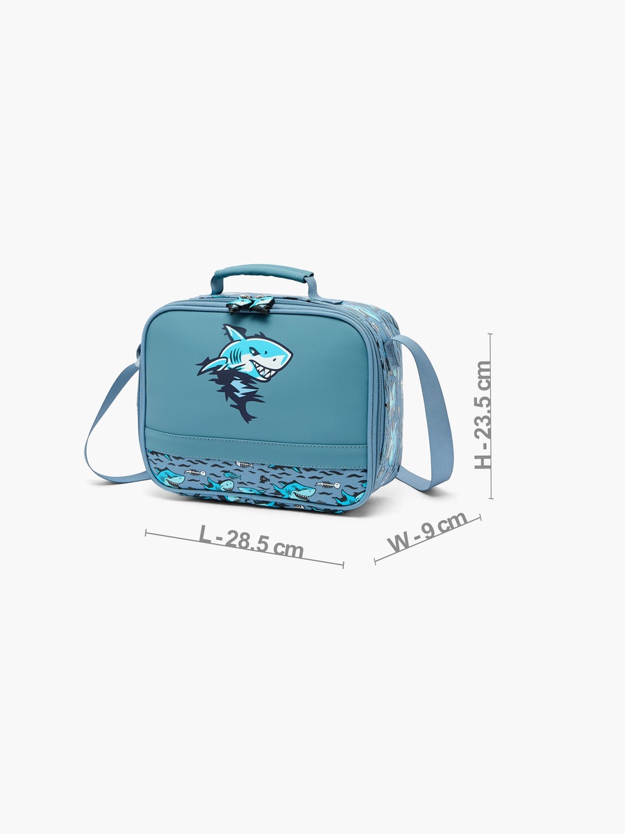 Shark Print Lunch Bag with Insulation