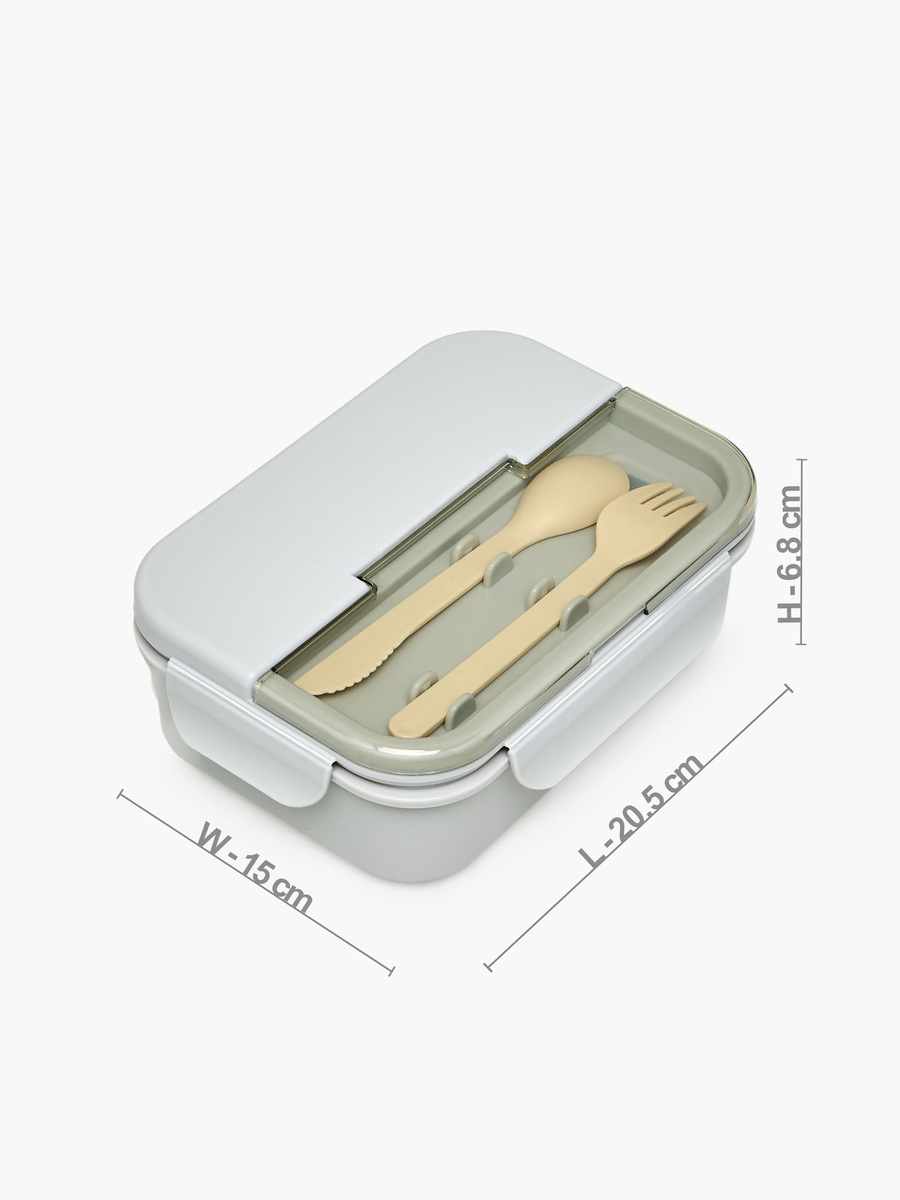 Solid Lunch Box with Cutlery