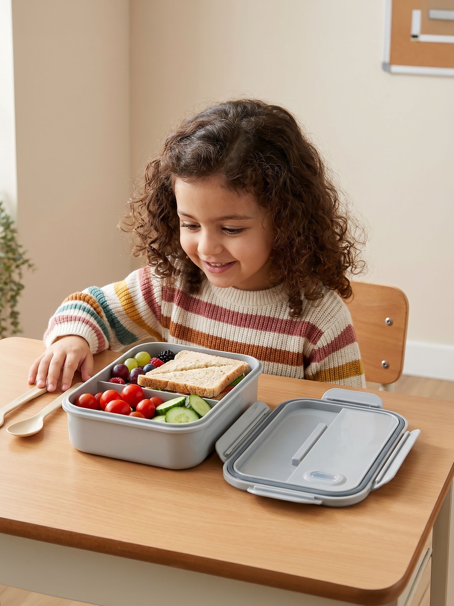 Solid Lunch Box with Cutlery