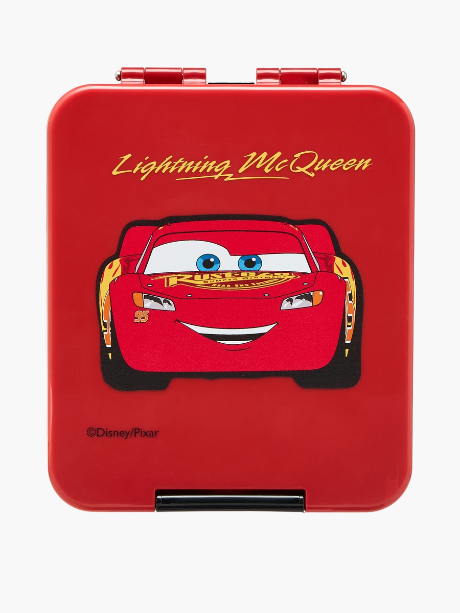 Lightning McQueen Print Bento Lunch Box with Clip Lock Lid - 640 ml