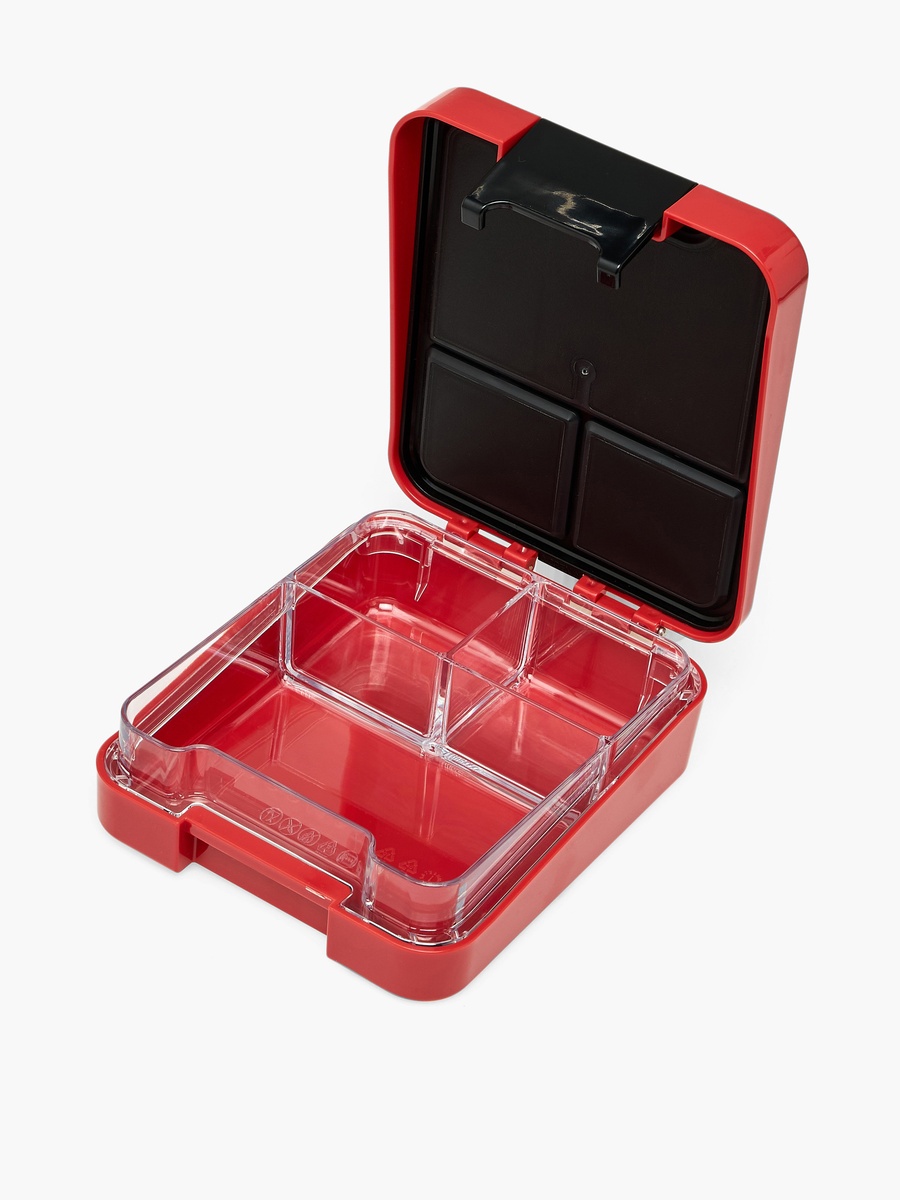 Lightning McQueen Print Bento Lunch Box with Clip Lock Lid - 640 ml