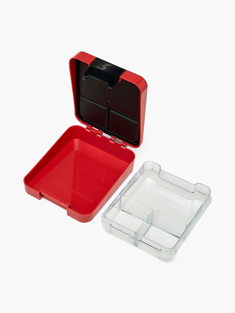 Lightning McQueen Print Bento Lunch Box with Clip Lock Lid - 640 ml