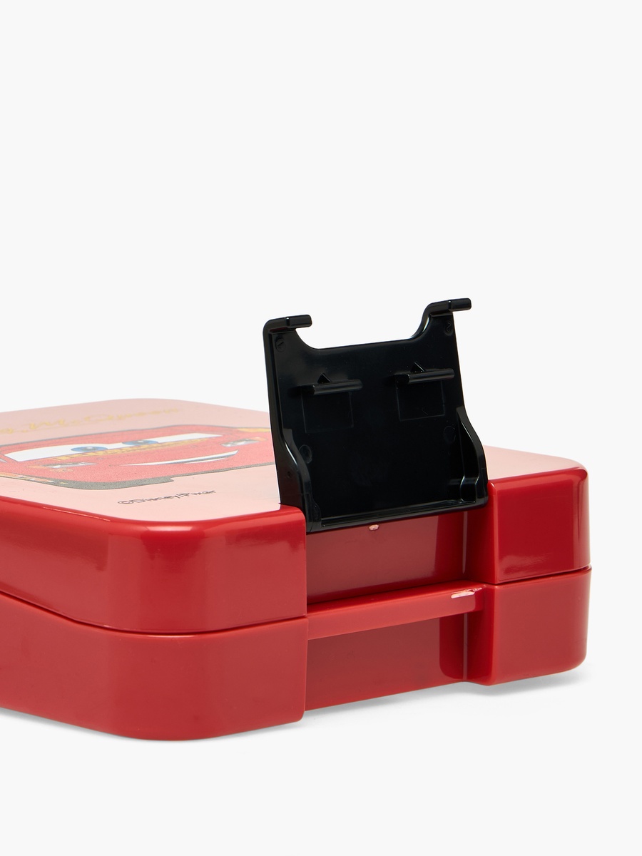 Lightning McQueen Print Bento Lunch Box with Clip Lock Lid - 640 ml