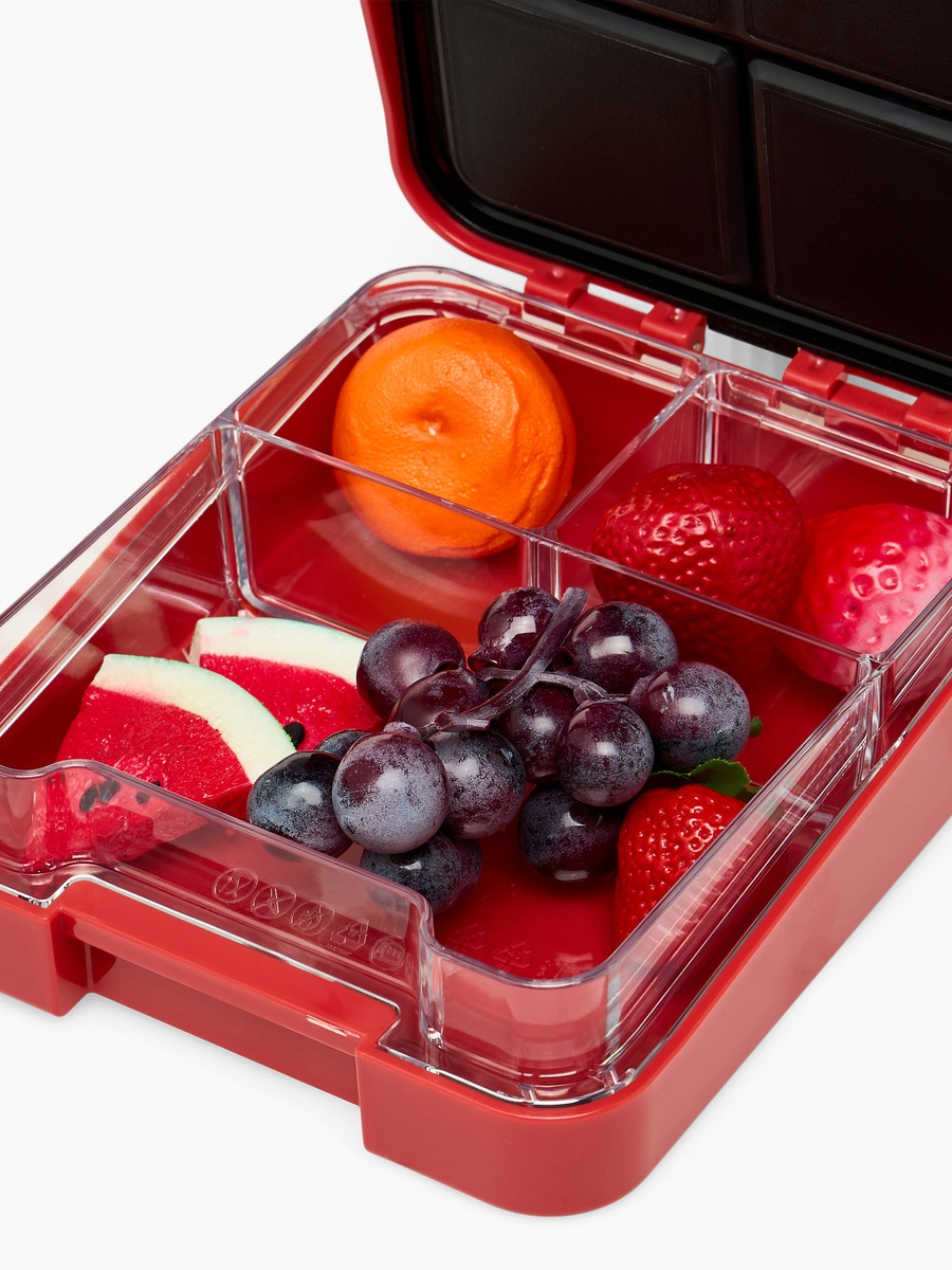 Lightning McQueen Print Bento Lunch Box with Clip Lock Lid - 640 ml