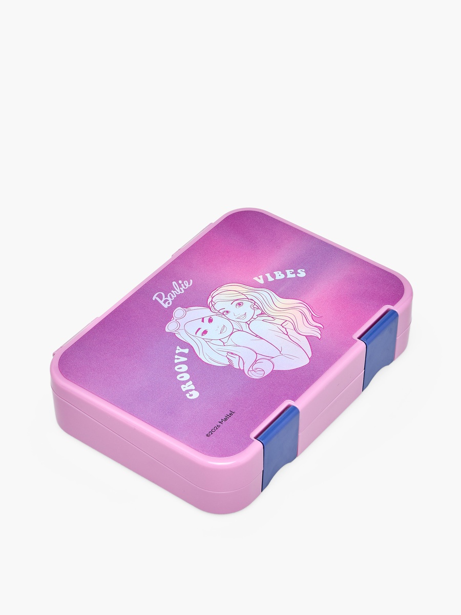 Barbie Print Lunch Box with Clip Lock Closure