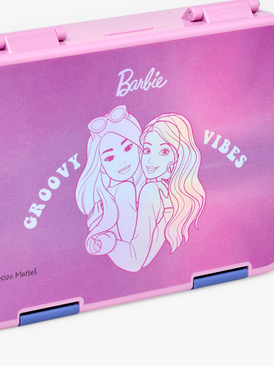 Barbie Print Lunch Box with Clip Lock Closure