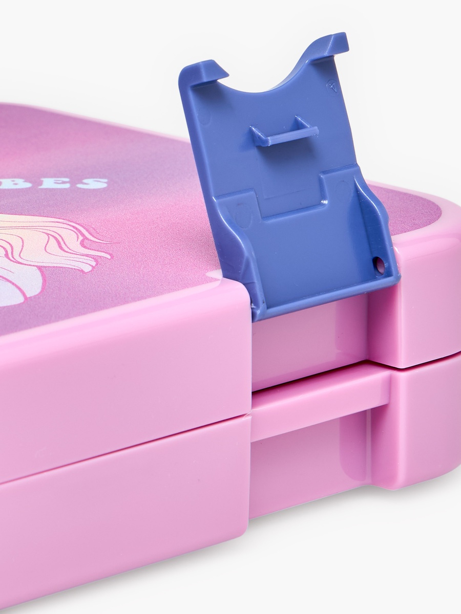 Barbie Print Lunch Box with Clip Lock Closure