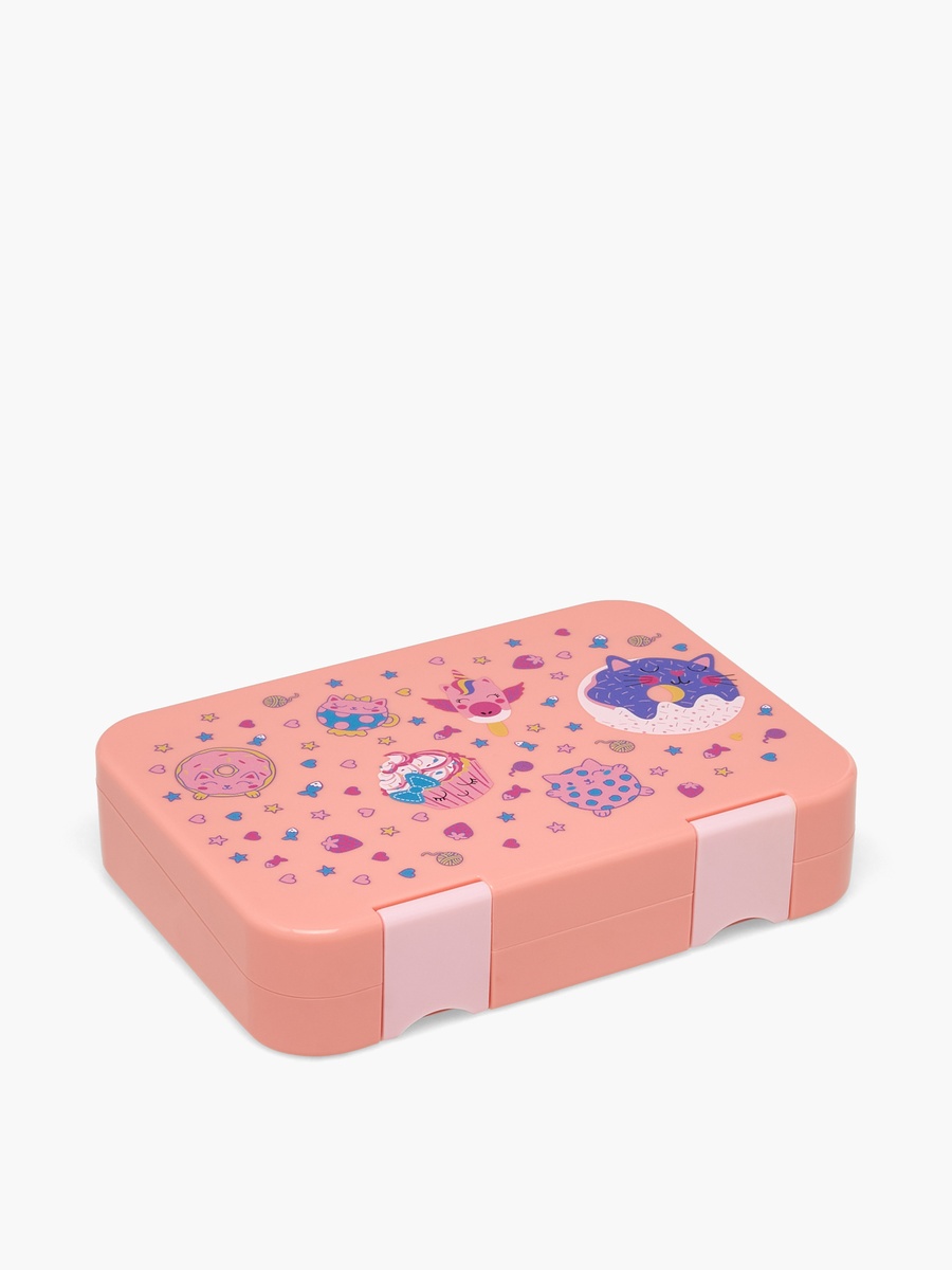 Cupcake Print Bento Lunch Box with Clip Lock Lid - 750 ml