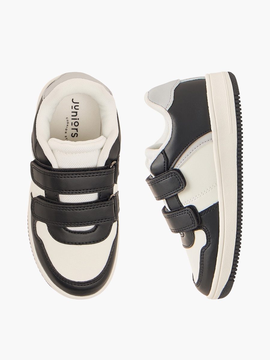 Kids Color Block Sports Shoes with Hook and Loop