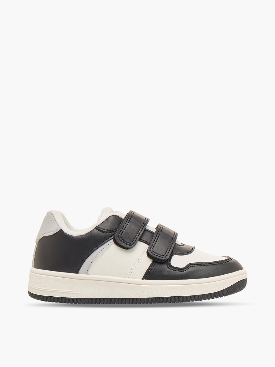 Kids Color Block Sports Shoes with Hook and Loop